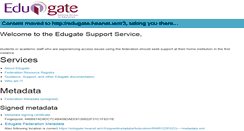 Desktop Screenshot of edugate.heanet.ie